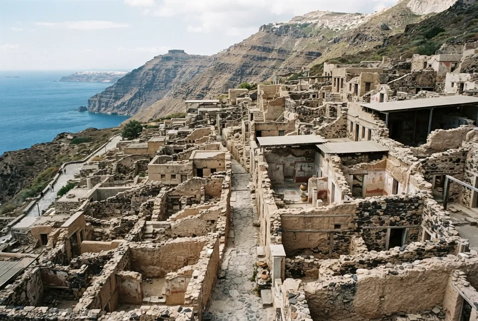 La organización espacial y social en la antigua ciudad de Thera (Santorini): efectos de la erupción minoica