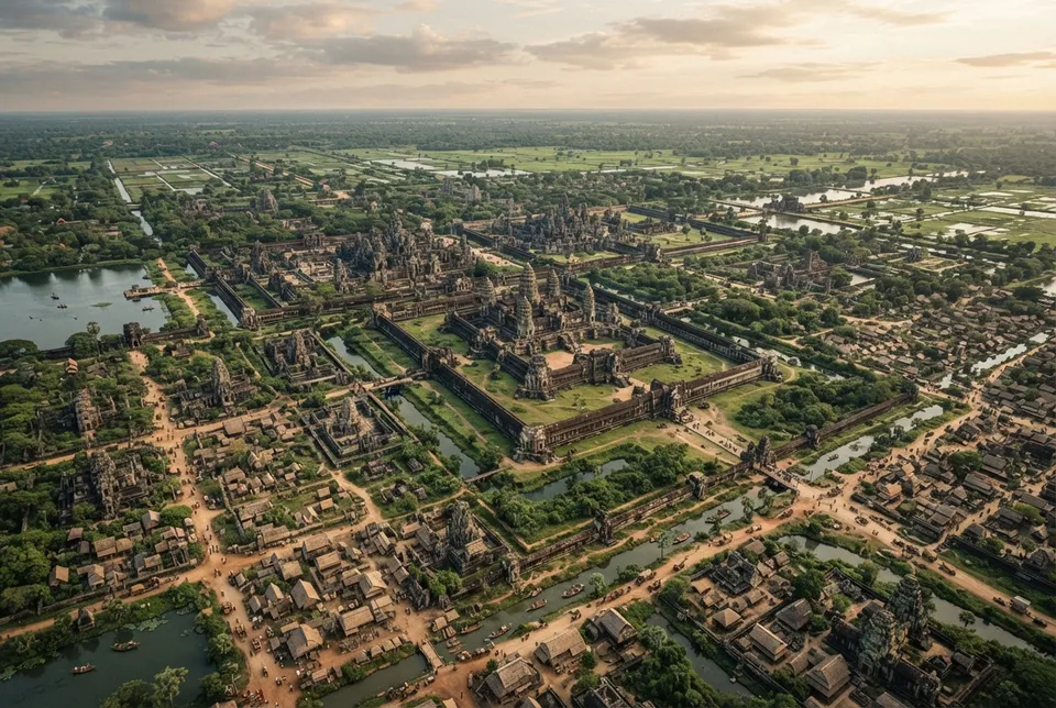 La organización social y política de la ciudad de Angkor: templo y ciudad en el Imperio Jemer