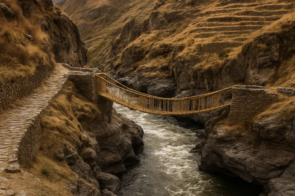 La red de caminos y puentes de los Incas: ingeniería y conectividad en los Andes