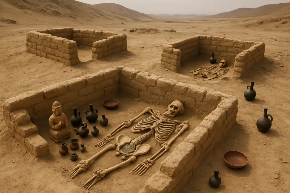 Los vestigios funerarios de la cultura Moche: rituales y símbolos en la costa norte del Perú